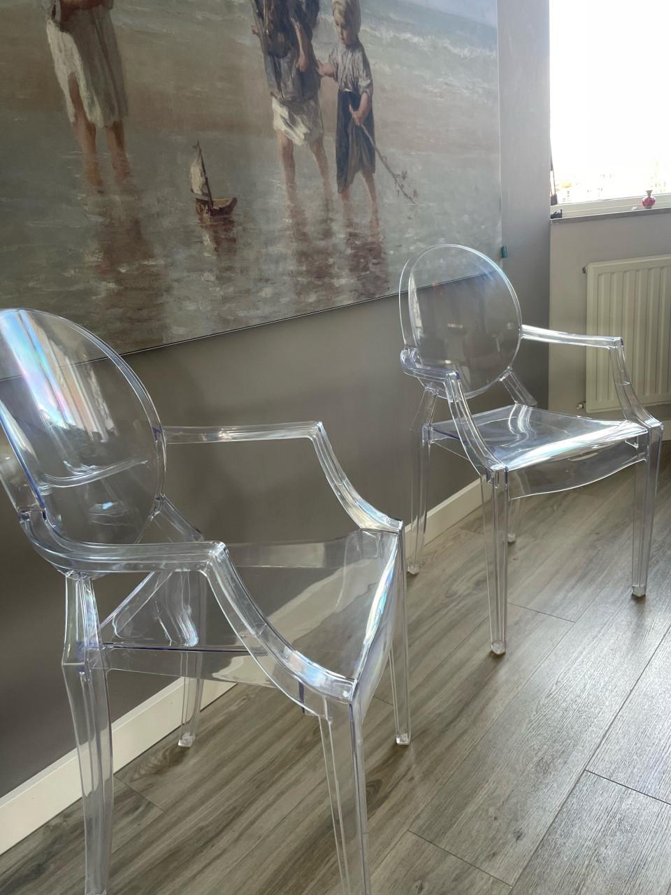 Perspex stoelen Kartell copy
