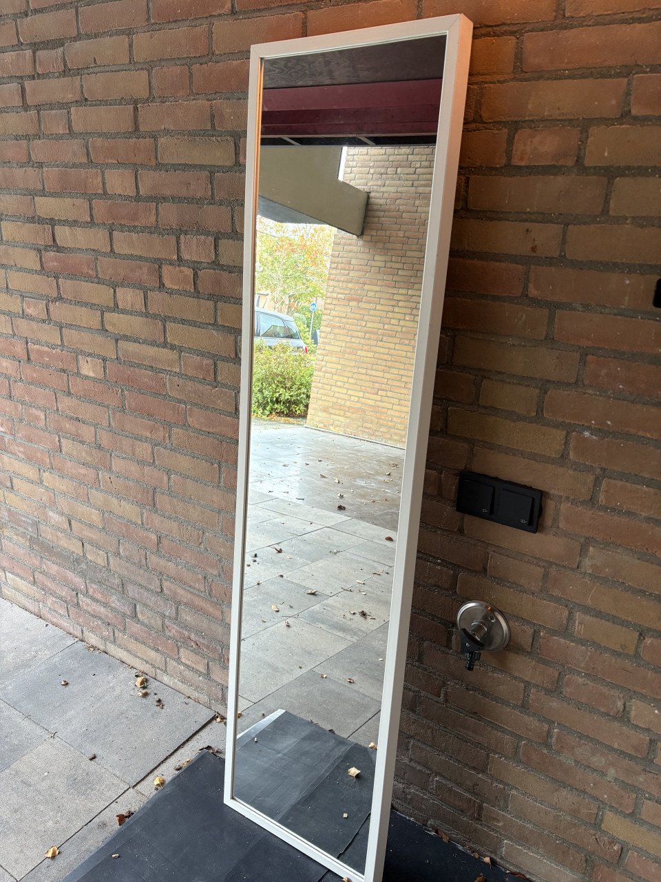 IKEA Stave spiegel witte rand 40x160 cm
