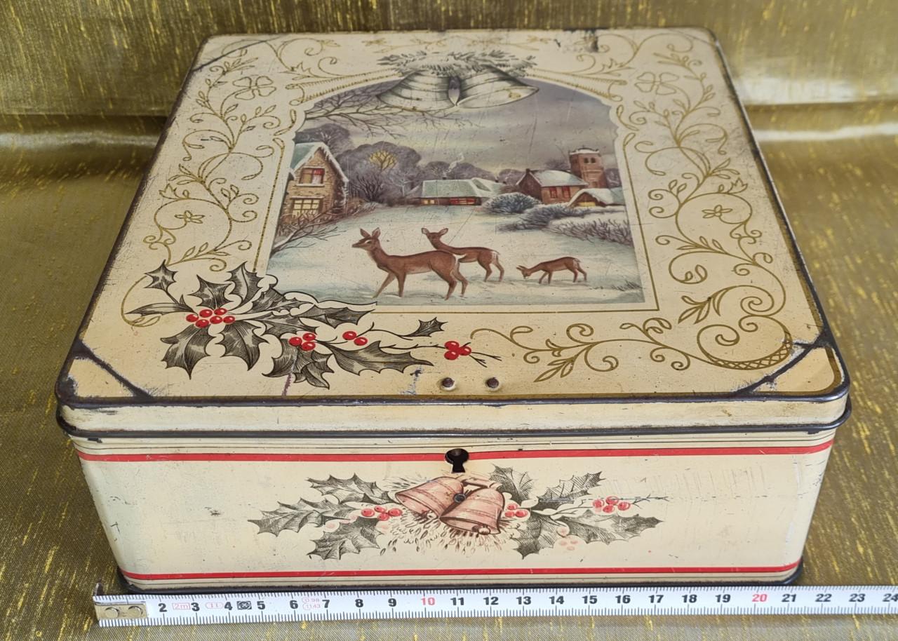 Kerstblik oud van Melle met winterafbeelding