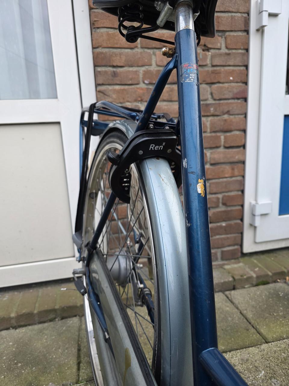 Dames fiets SPARTA-3 versnellingen-Fr.maat 56cm- Trap rem achter