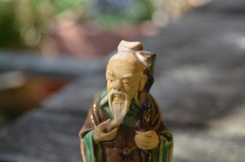 Mooi beeldje Chinese oude geleerde / taoïstische wijze.