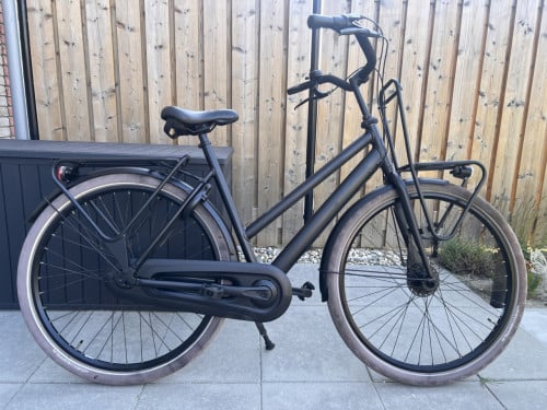 Cortina Urban Transportfiets – Mat Zwart – 7 Versnellingen – Framemaat 57