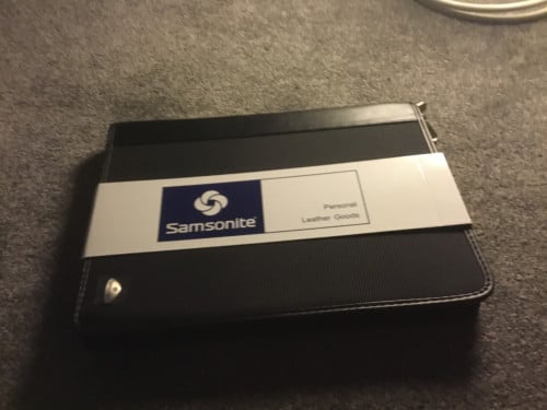 A lederen schrijfmap samsonite