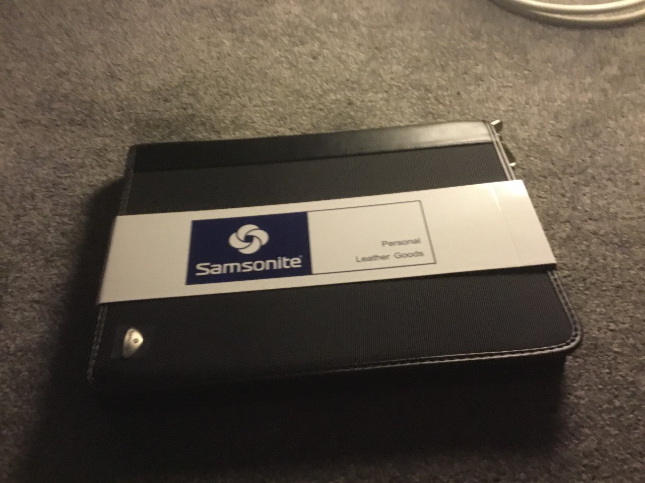A lederen schrijfmap samsonite