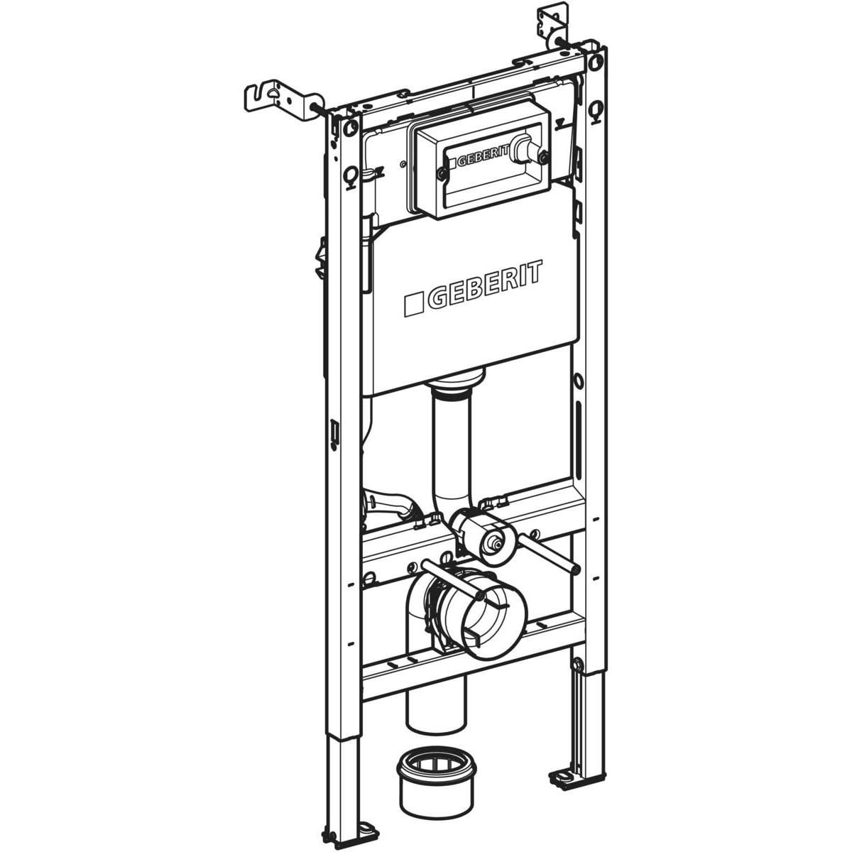 Geberit Duofix inbouwreservoir WC – 12 cm – compleet frame