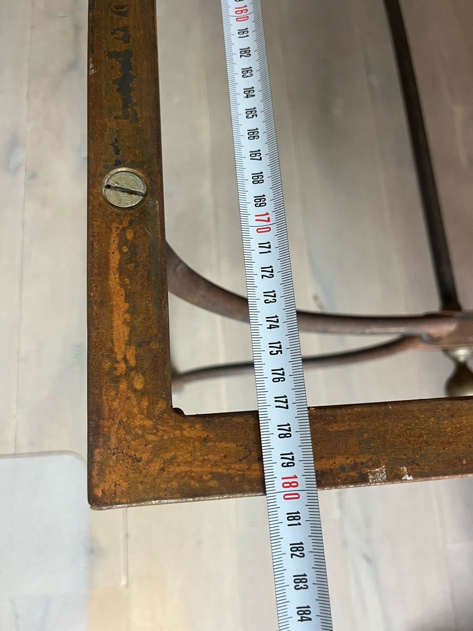 Tafel onderstel voor tuin of evt binnen van staal