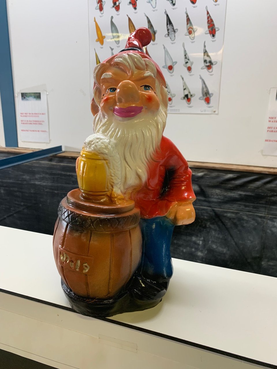 Bol met LED verlichting aan touw deco kerst