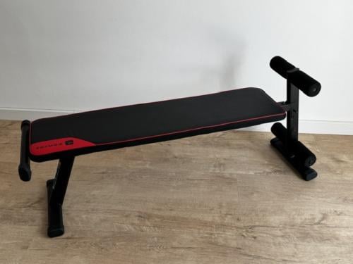 Fitness bank DOMYOS bank 100; buik- en rugspieren, bovenlichaam, kracht