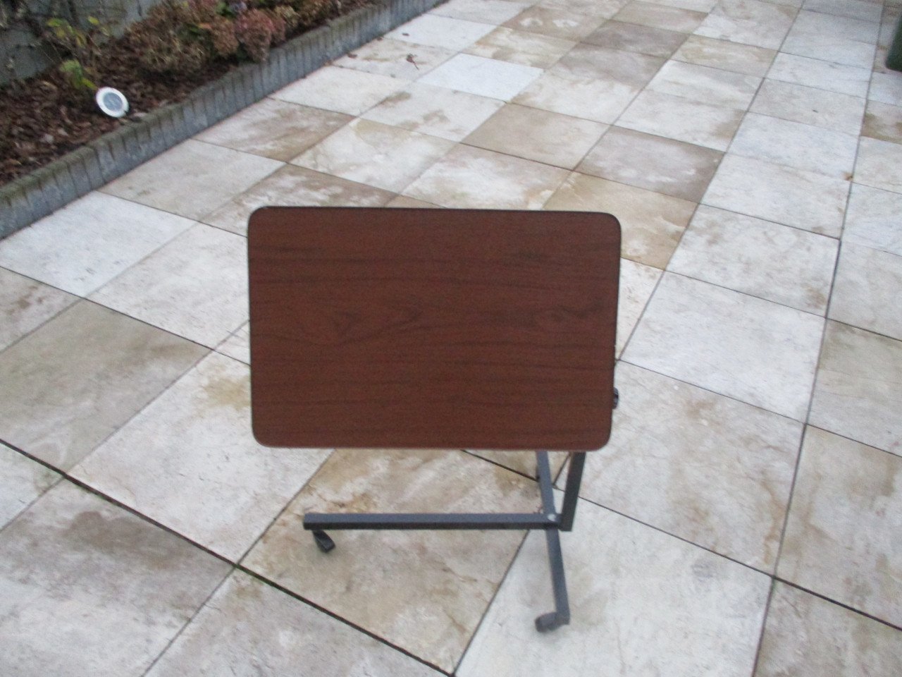 Zgan bedtafel in hoogte instelbaar kantelbaar en demontabel