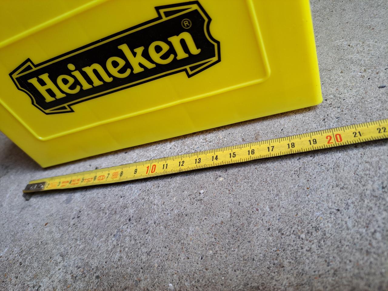 Heineken kratje geel