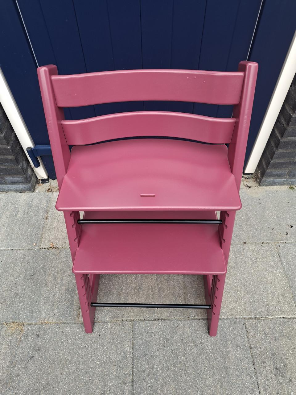 Stokke Trip Trap meegroeistoel (oud) roze