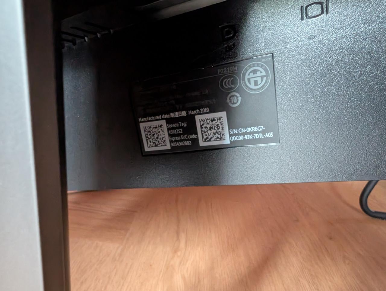3x Dell P2219H monitor