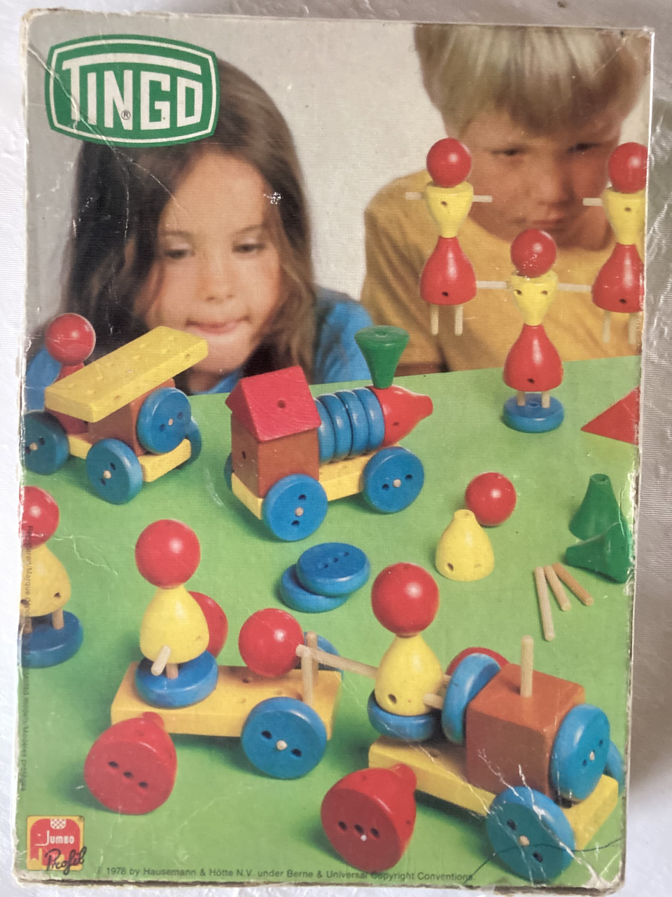 Vintage Jumbo Tingo houten constructie blokken