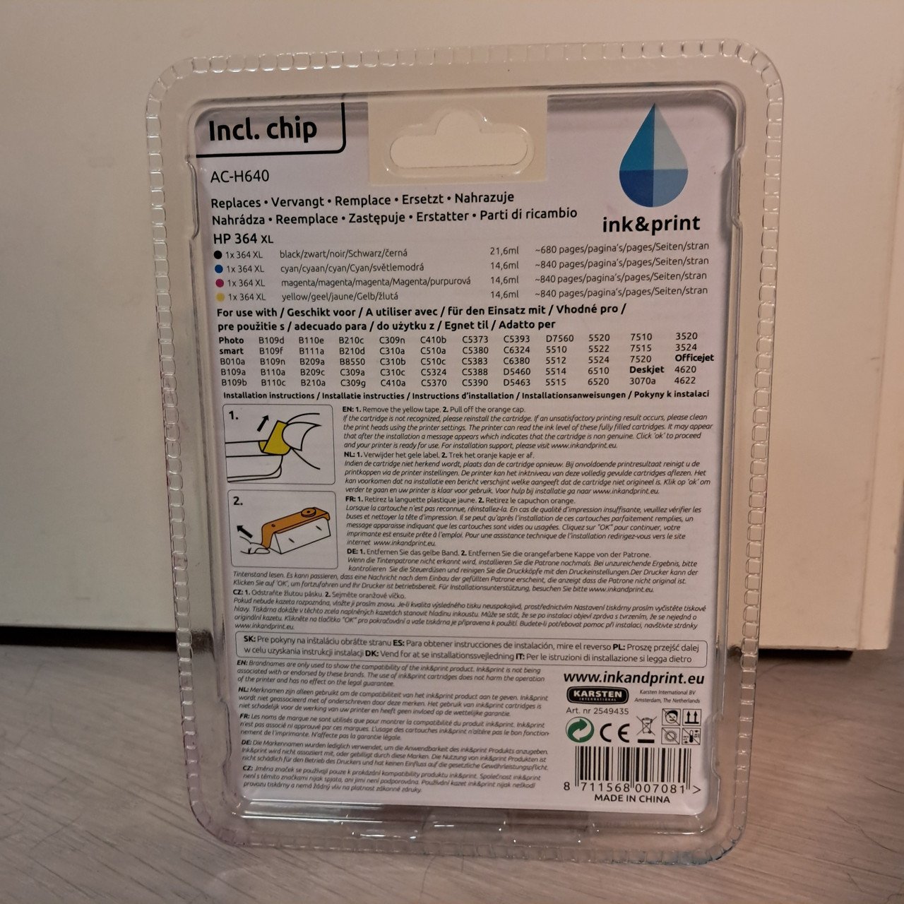 HP 364 xl Cartridges printer inkt
