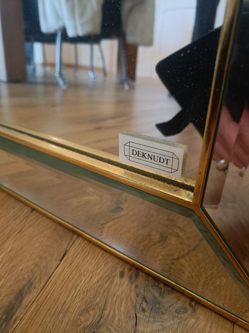 Vintage spiegel met facet geslepen rand