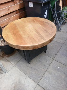 Massief eiken tafelblad