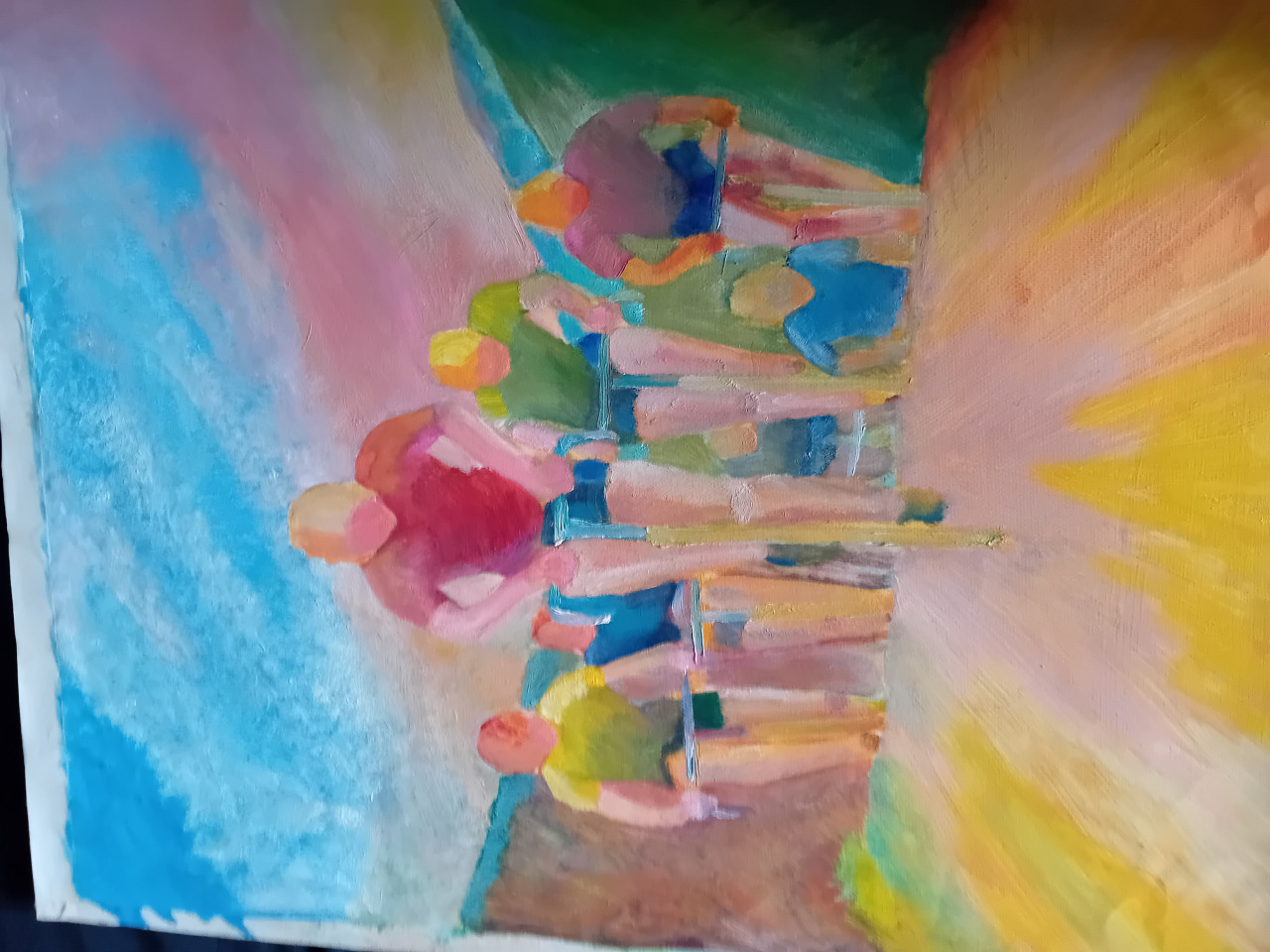 Veel  oude schilder werk op papier