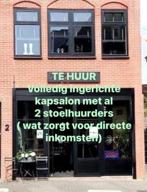 TE HUUR  Kapsalon met 2 stoelhuurders