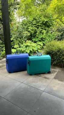 Twee grote reiskoffers samsonite