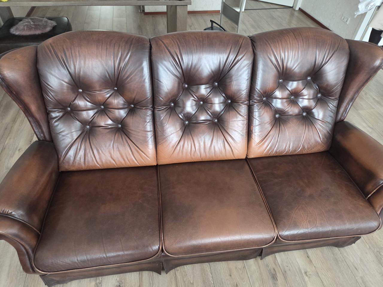 3 persoons Klassieke Chesterfield Bank