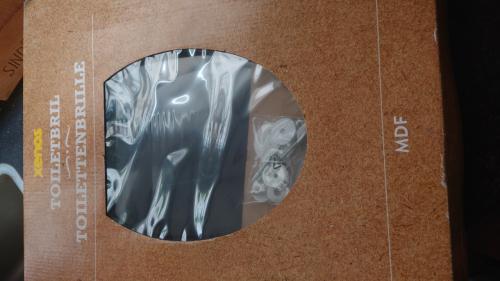 MDF Zwarte Toiletbril