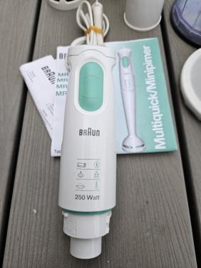Mooi compleet Braun Multiquick staafmixerset in werkende staat...