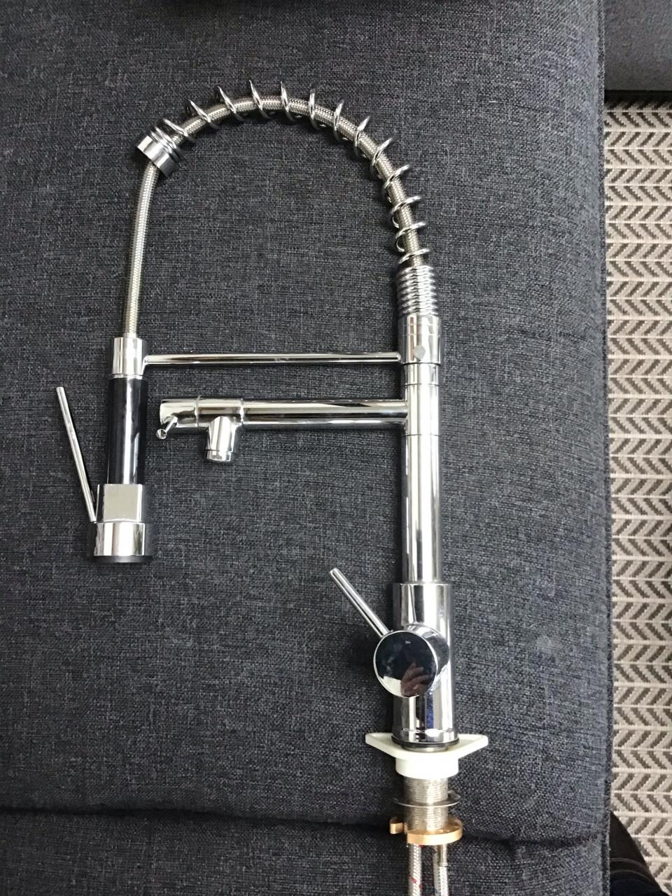 Uittrekbare keukenkraan