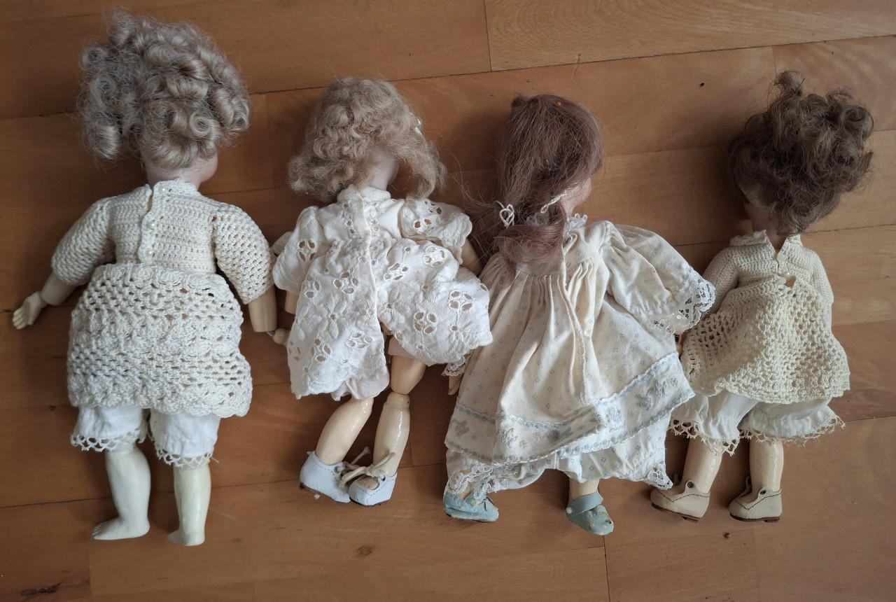 Vintage Popjes, 4 stuks