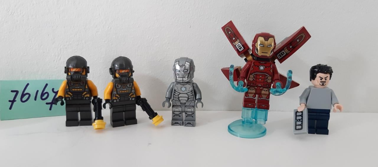 LEGO Marvel Avengers 76167: Tonny Stark Iron Man Wapenkamer ,5 minifiguren