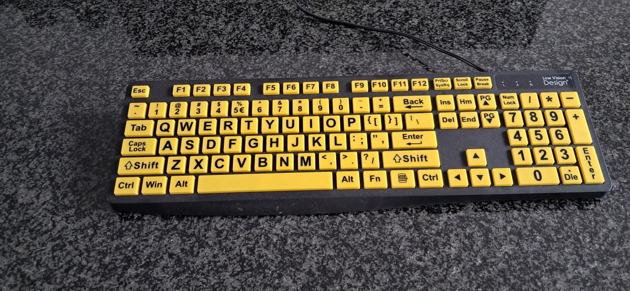 Grootletter toetsenbord