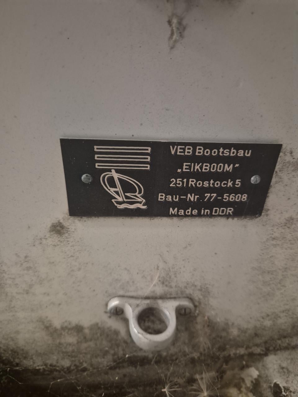 Jeugd zeilboot VEB Bootsbouw DDR