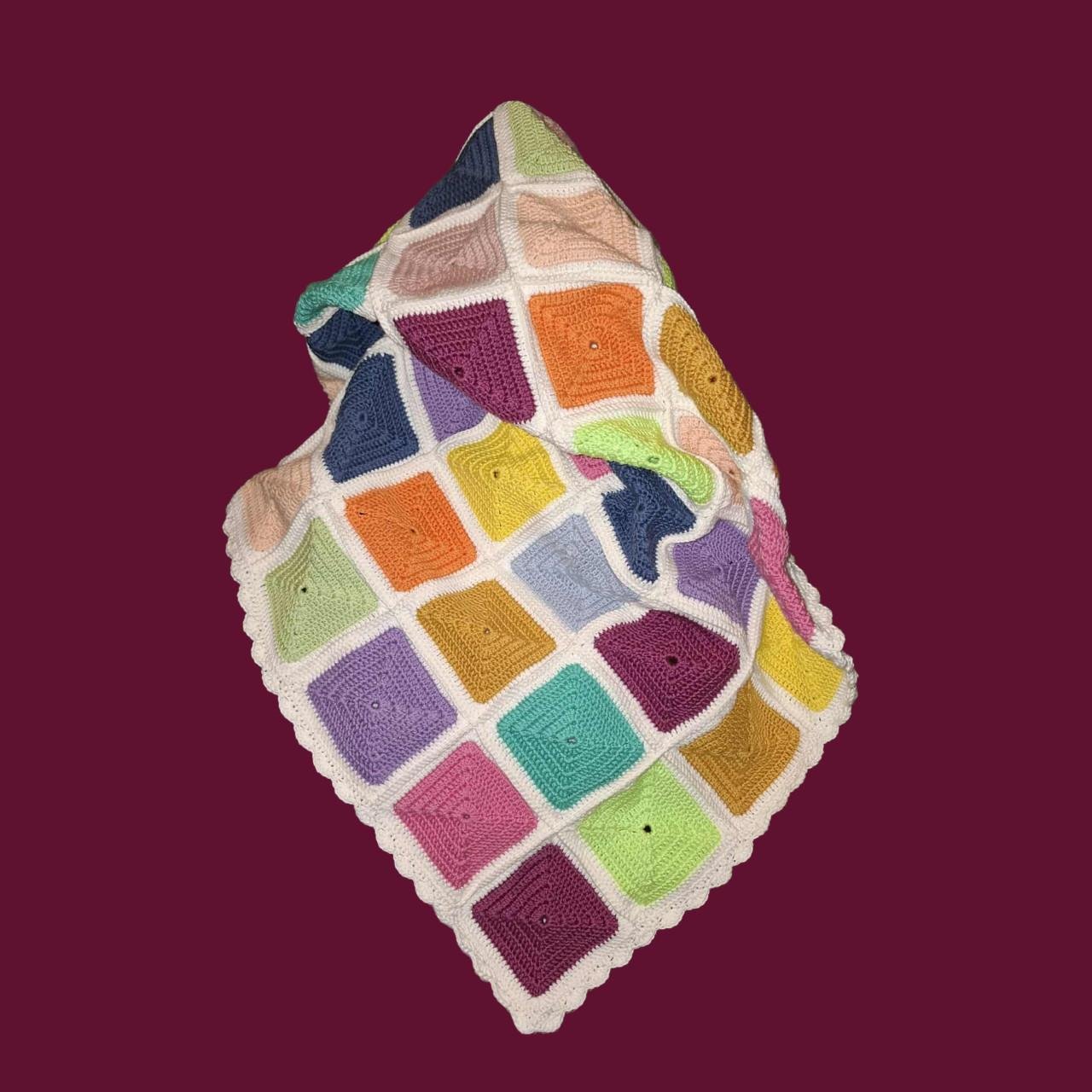 Handgehaakt dekentje c.q. speelkleed