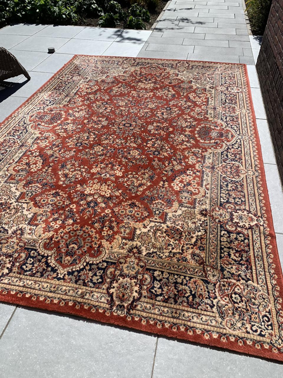 ✨Super Leuk Sfeervol Vintage Vloerkleed Zuiver Scheerwol ✨