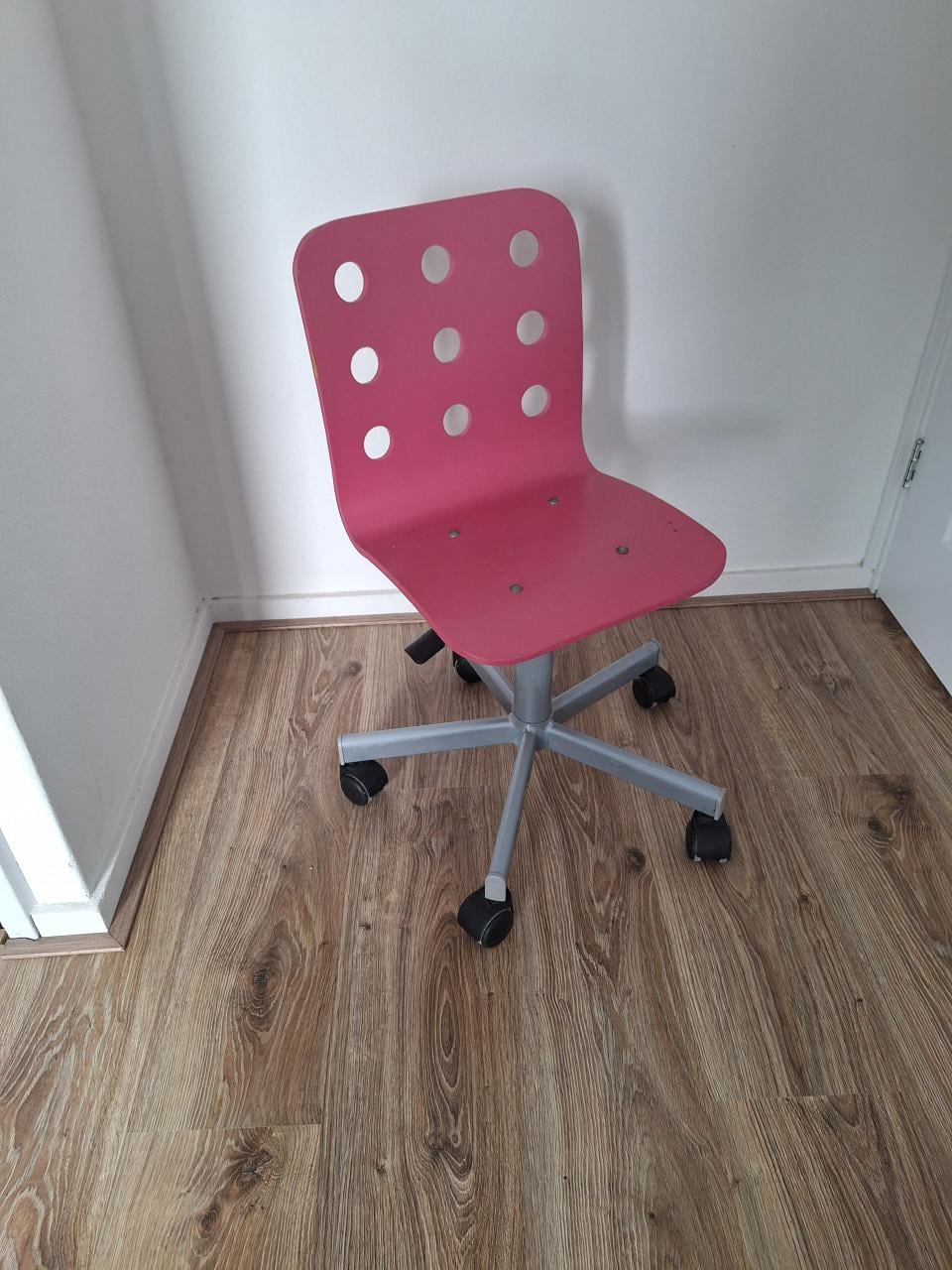 Kinder bureau stoeltje roze