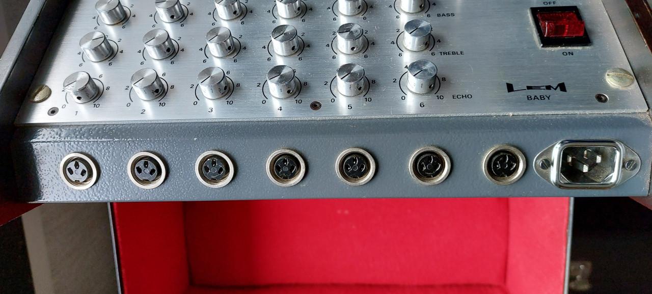 LEM BABY tape echo mixer amplifier in flight case