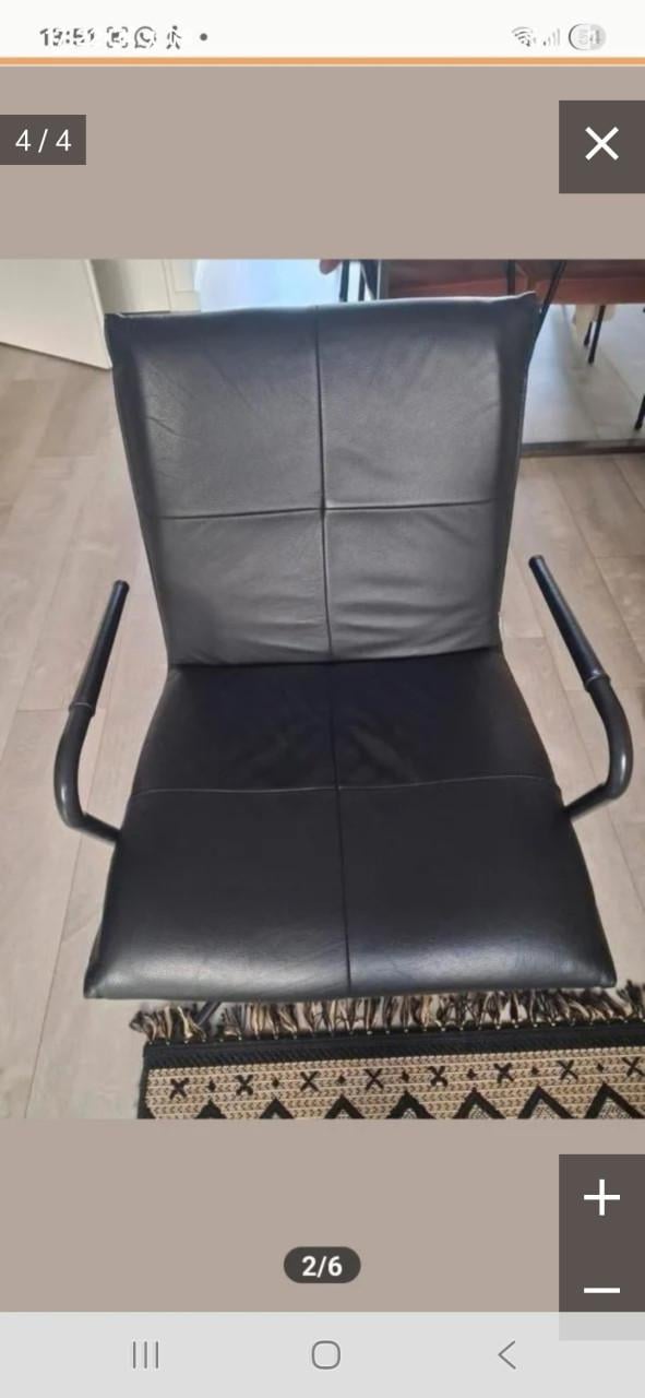 Lederen draaistoelen zgan