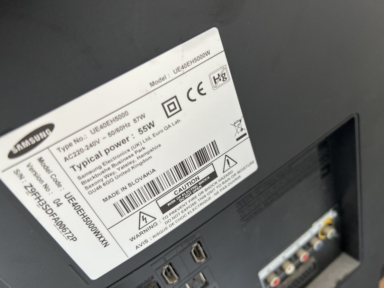 Samsung UE40EH5000 LED TV 40 inch Full HD met afstandsbediening