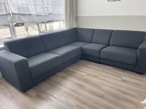 Hoekbank antraciet