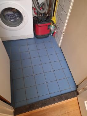 Tegels, blauw, restpartij