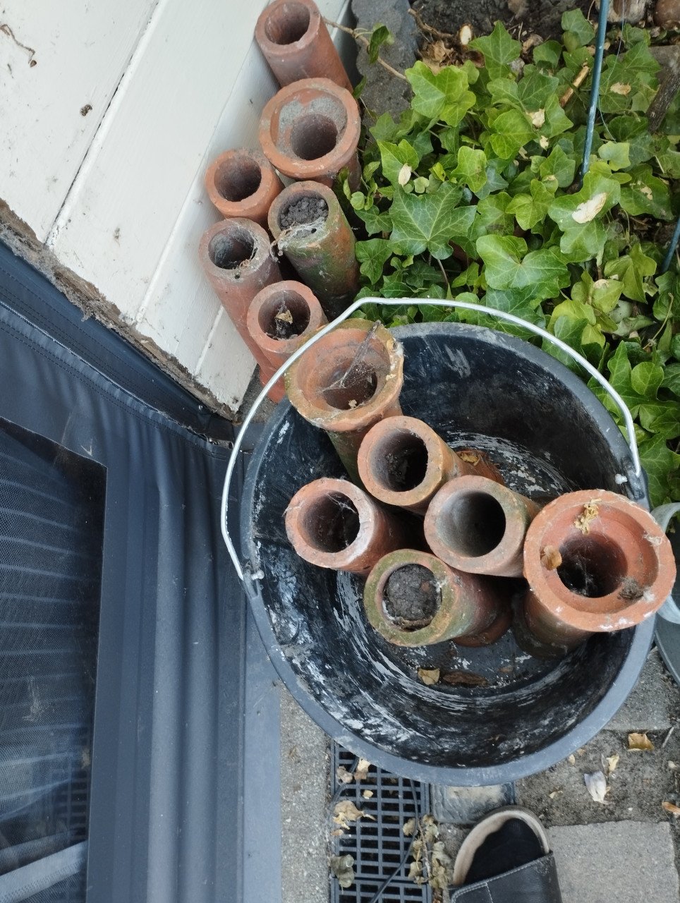 Vintage Stenen afvoer buis