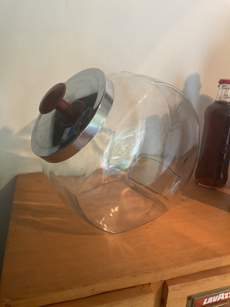 Vintage glazen snoeppot