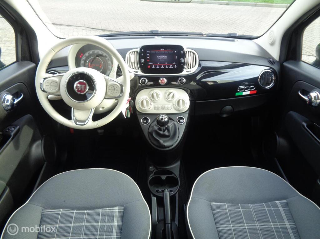 Fiat 500 1.0 hybrid lounge/big navi/carplay/dab/airco/cruise/lm velgen/1st 