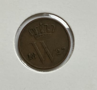 1 Cent 1827B Willem I