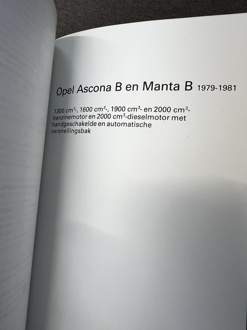 Opel werkplaats handboek kadett Rekord Manta Ascona