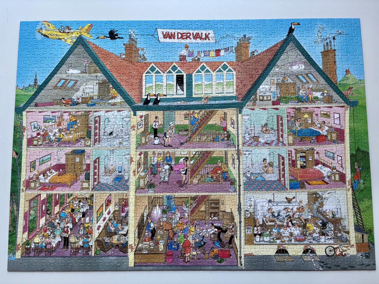 Complete Jan van Haasteren puzzel Van der Valk hotels in nette staat