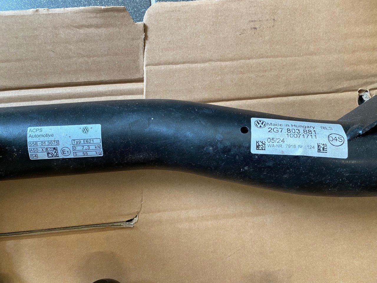 Afneembare VW trekhaak (55 kg KD) incl montagemateriaal