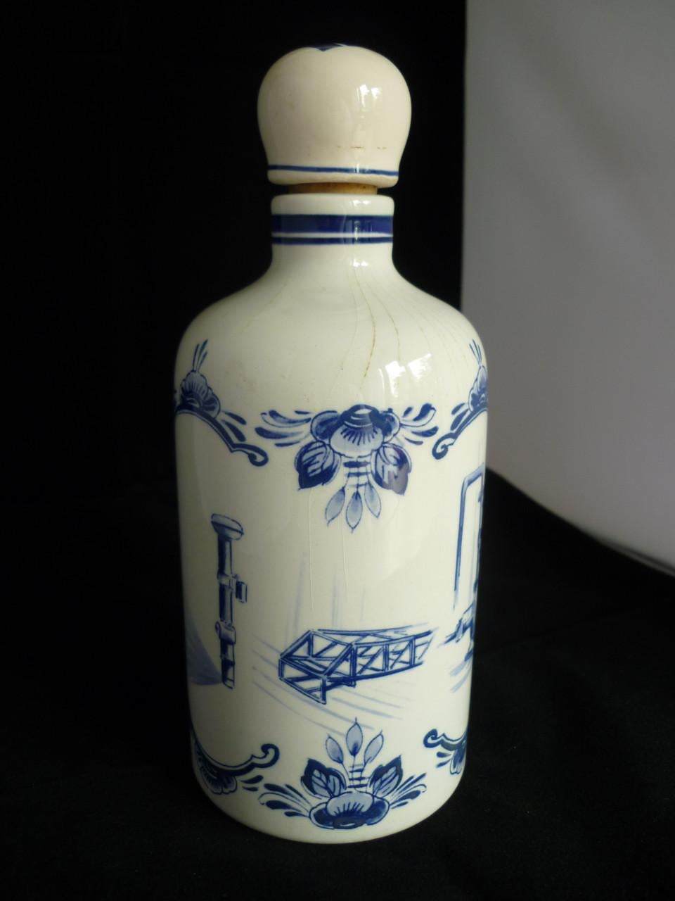 Vintage Regina Gouda Delfts blauwe likeurset + 5 schenktuit