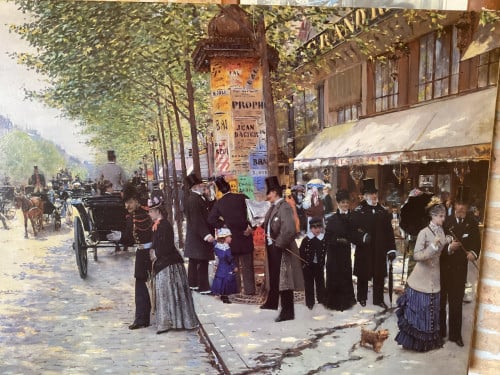 Parijs op de boulevard 1890