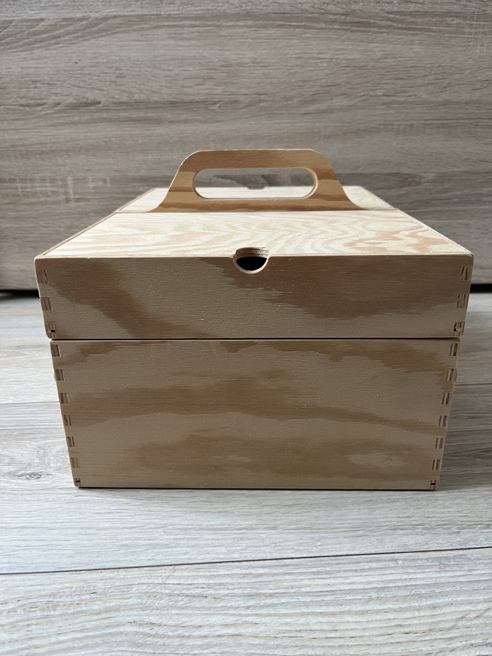 Houten opbergkist