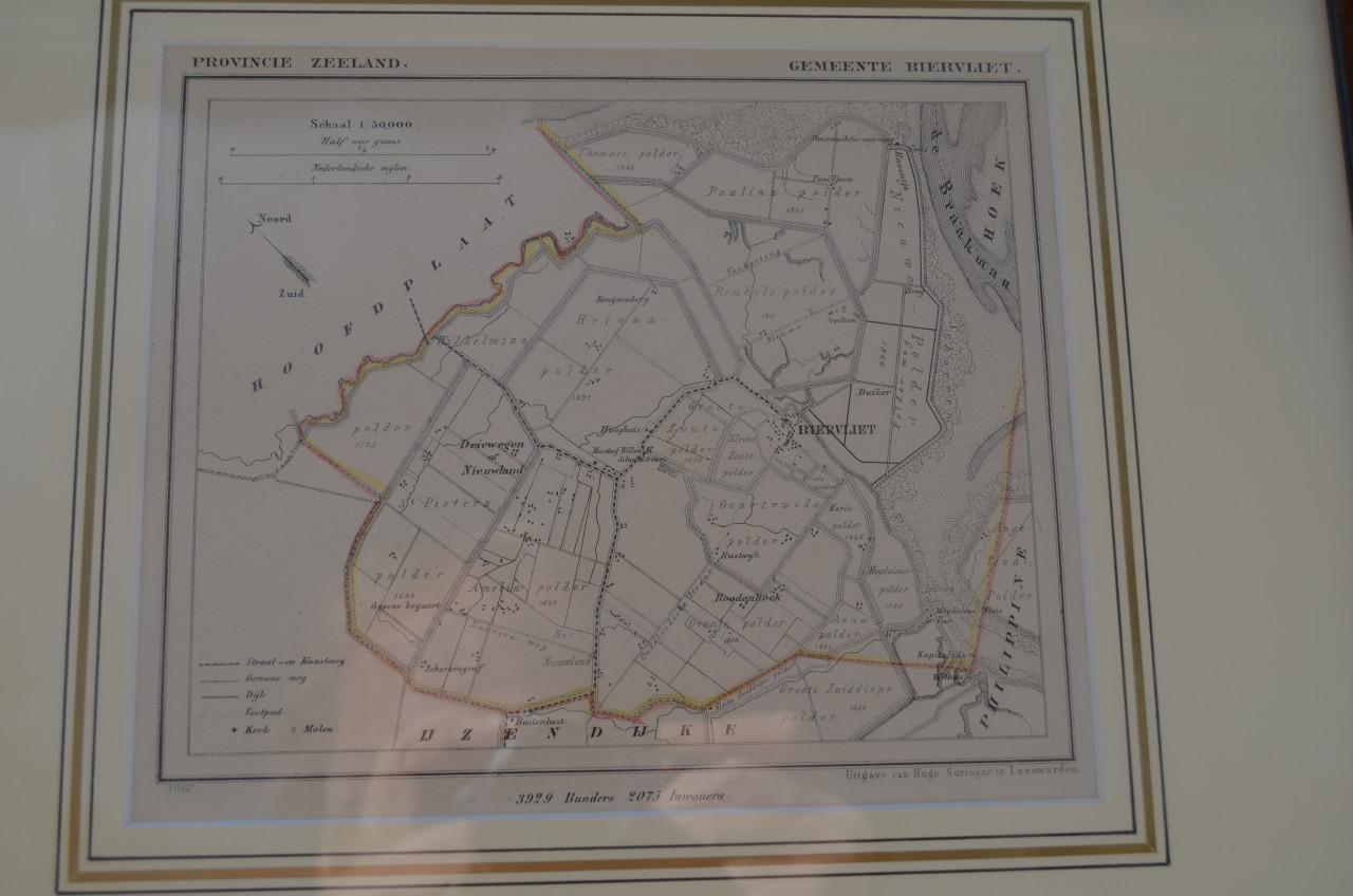 Fraaie Litho 1868 Gemeente Biervliet Zee - Vla.